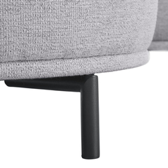Hoekbank rechts Pantini lichtgrijs premium comfort