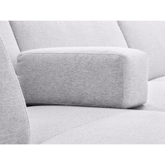 Hoekbank rechts Pantini lichtgrijs premium comfort