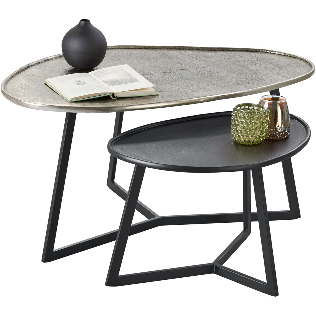 Salontafelset Novato 38 en 55 cm organisch
