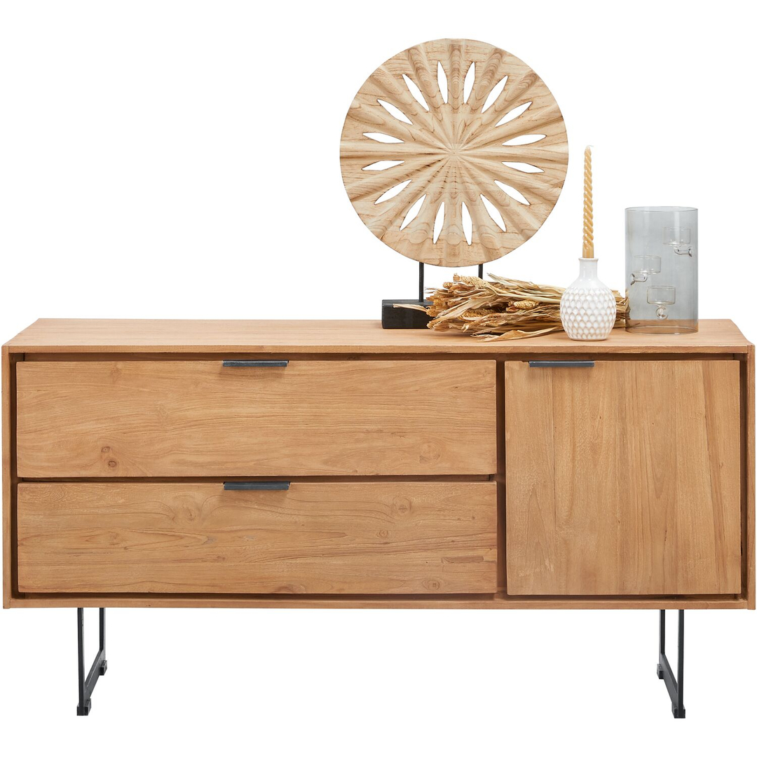 Tv-meubel Aska (117 Cm) teak naturel brushed