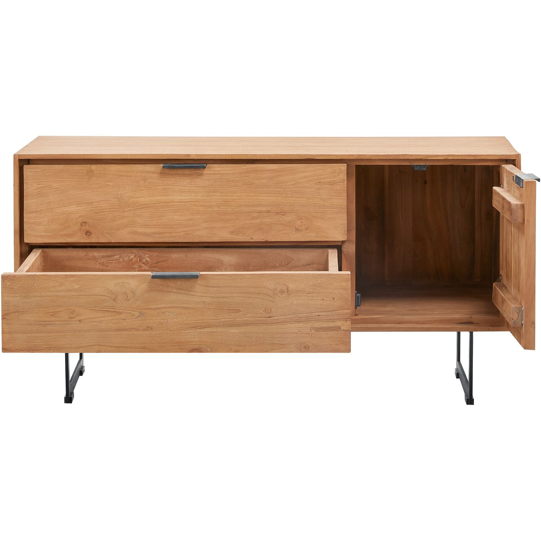 Tv-meubel Aska (117 Cm) teak naturel brushed