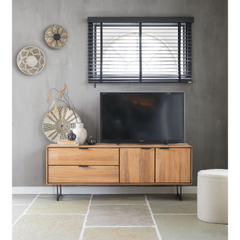 Tv-meubel Aska (157 Cm) teak naturel brushed