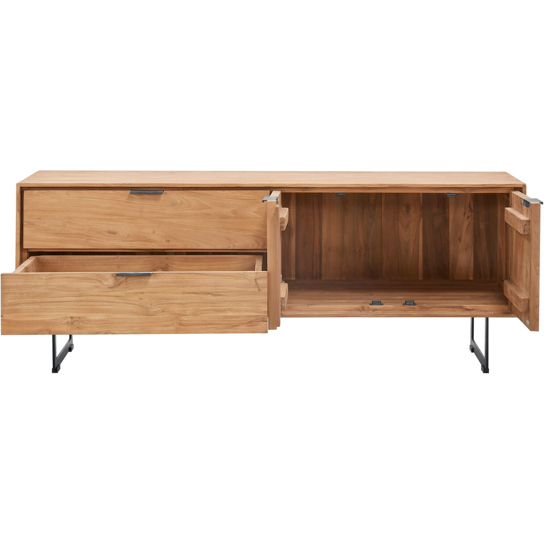 Tv-meubel Aska (157 Cm) teak naturel brushed