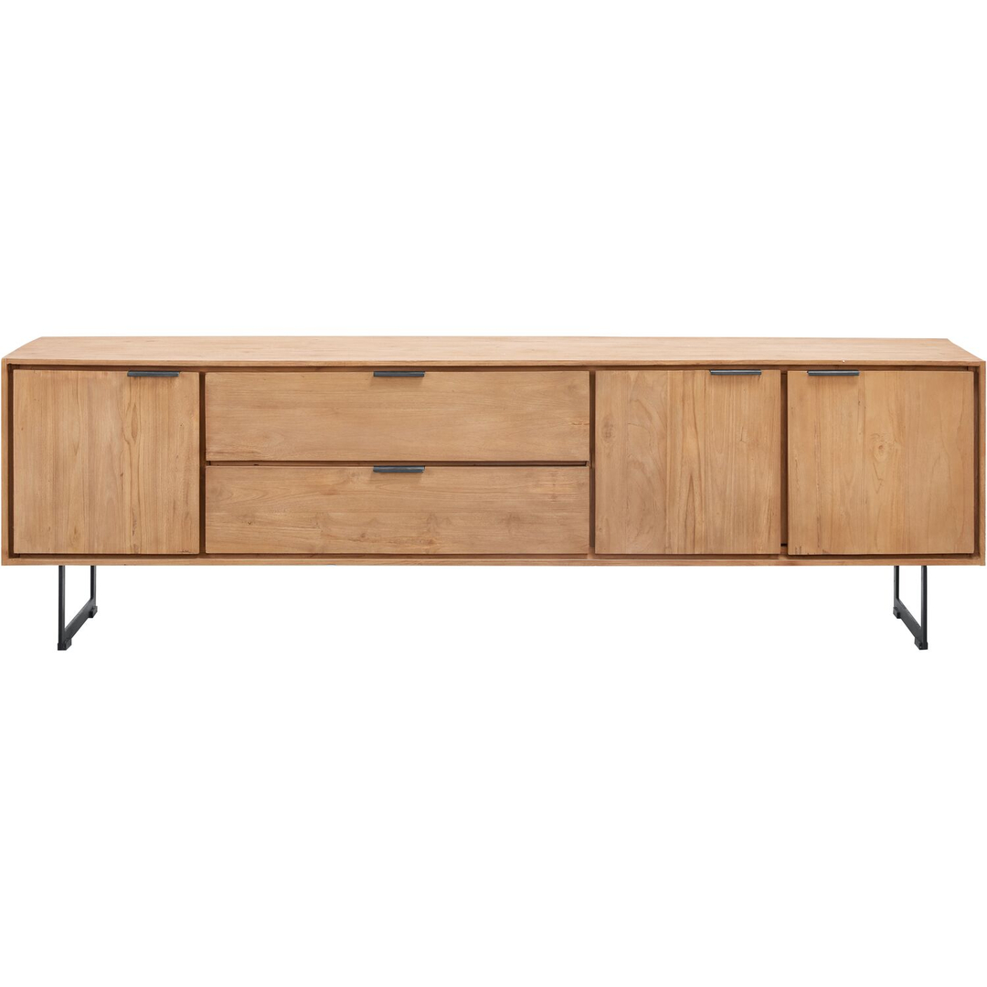 Tv-meubel Aska (195 Cm) teak naturel brushed