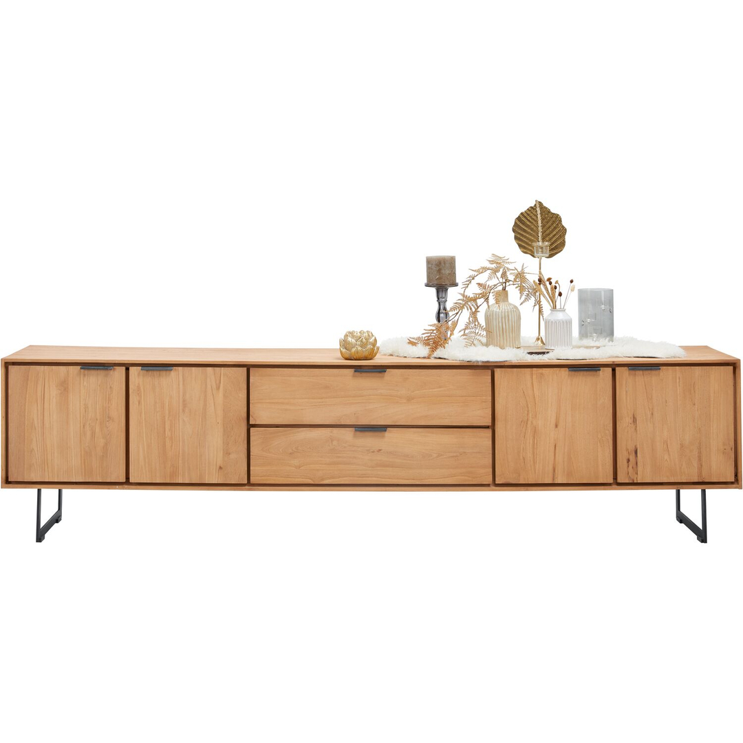 Tv-meubel Aska (234 Cm) teak naturel brushed