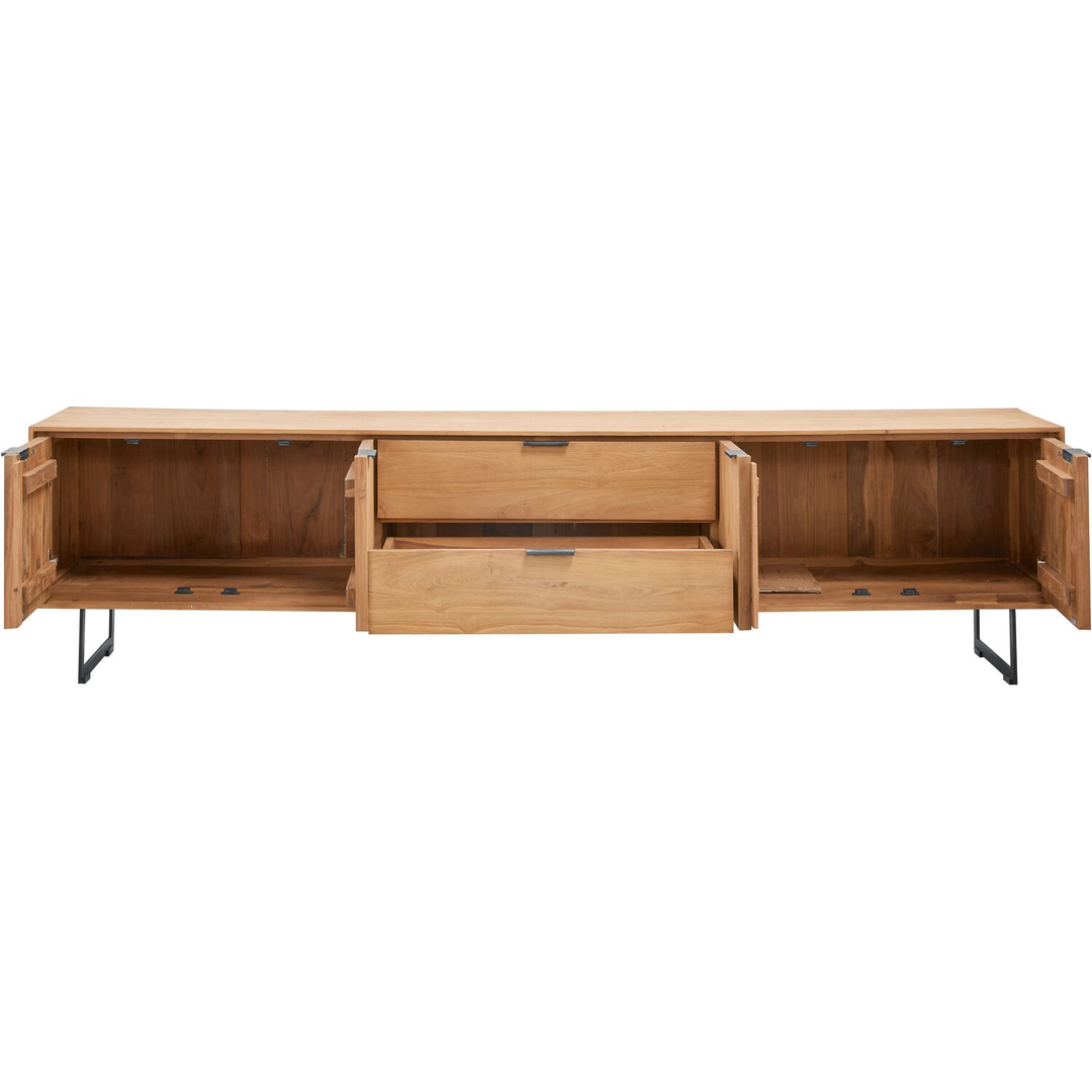 Tv-meubel Aska (234 Cm) teak naturel brushed