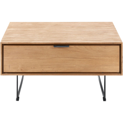 Salontafel Aska 80x80 cm vierkant naturel brushed