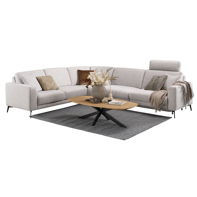 Salontafel Aska teakhout 70x140 cm Deens ovaal naturel brushed