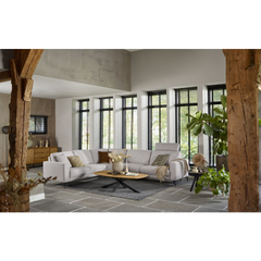 Salontafel Aska teakhout 70x140 cm Deens ovaal naturel brushed