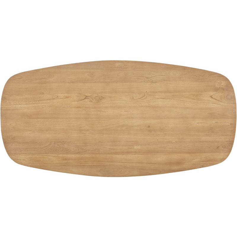 Salontafel Aska teakhout 70x140 cm Deens ovaal naturel brushed