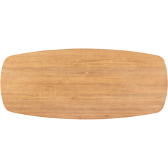 Eettafel Aska teak 220x100 cm Deens ovaal naturel brushed