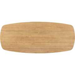 Eettafel Aska teak 260x110 cm Deens ovaal naturel brushed