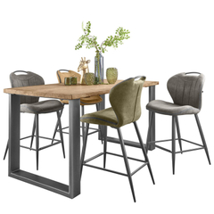 Barkruk Tantini microvezel taupe