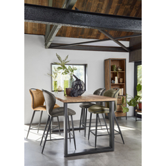 Barkruk Tantini microvezel taupe