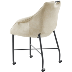 Eetkamerstoel Lucide microvezel beige