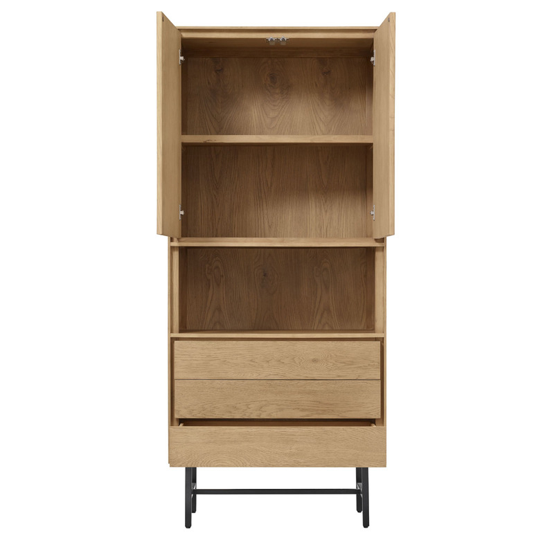 Opbergkast Belvio (85 Cm) light oak fineer