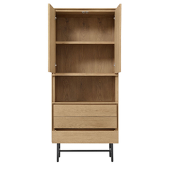 Opbergkast Belvio (85 Cm) light oak fineer