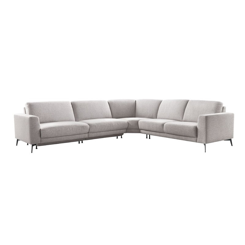 Hoekbank rechts Moscato lichtgrijs relaxfunctie exelent comfort
