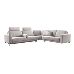 Hoekbank rechts Moscato lichtgrijs exelent comfort