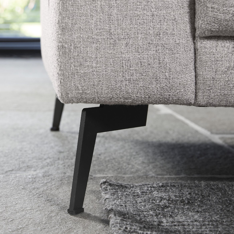 Hoekbank rechts Moscato lichtgrijs exelent comfort