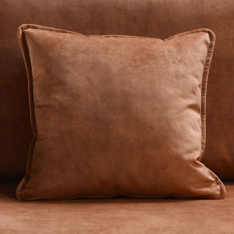 Hoekbank links Pomonte velvet bruin basic comfort