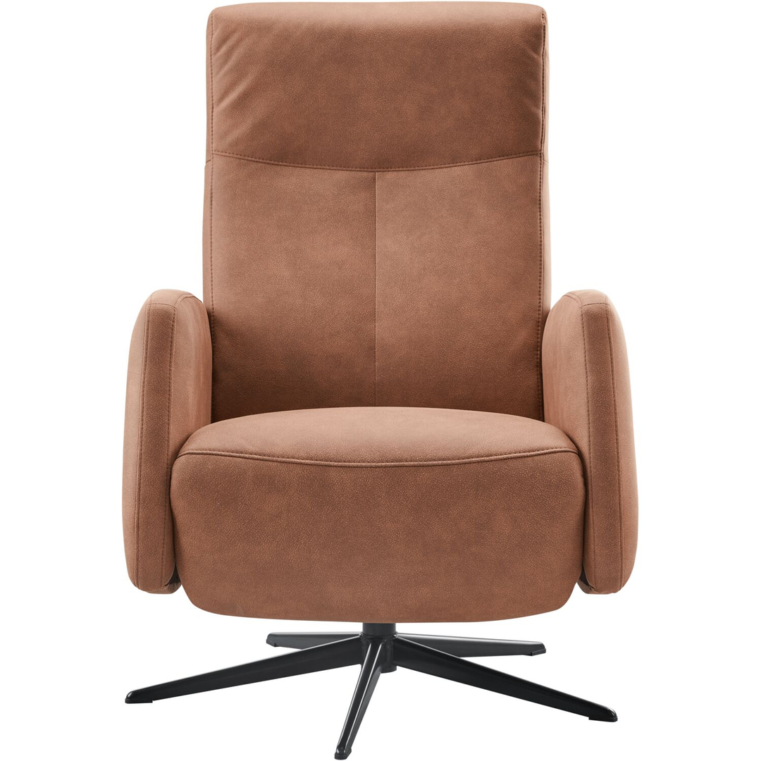 Relaxfauteuil Perfini elektrisch verstelbare rug en voetensteun camel