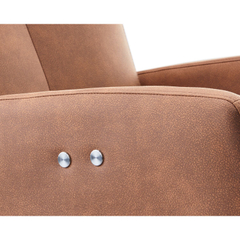 Relaxfauteuil Perfini elektrisch verstelbare rug en voetensteun camel