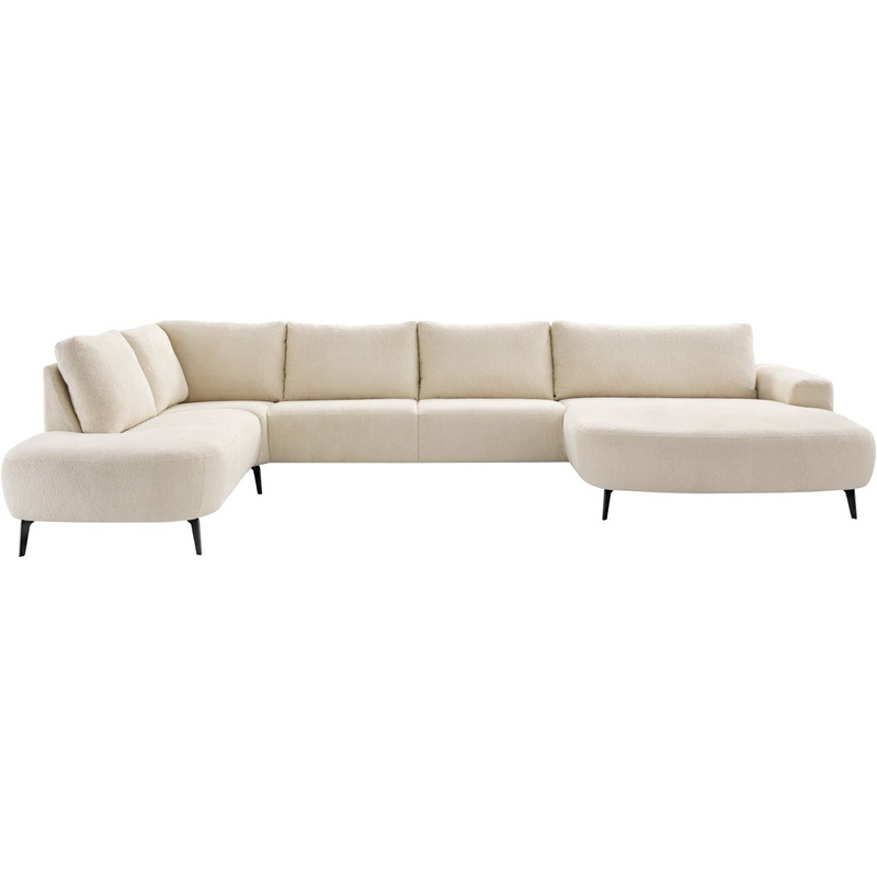 Hoekbank links Davanti HR-zitting beige