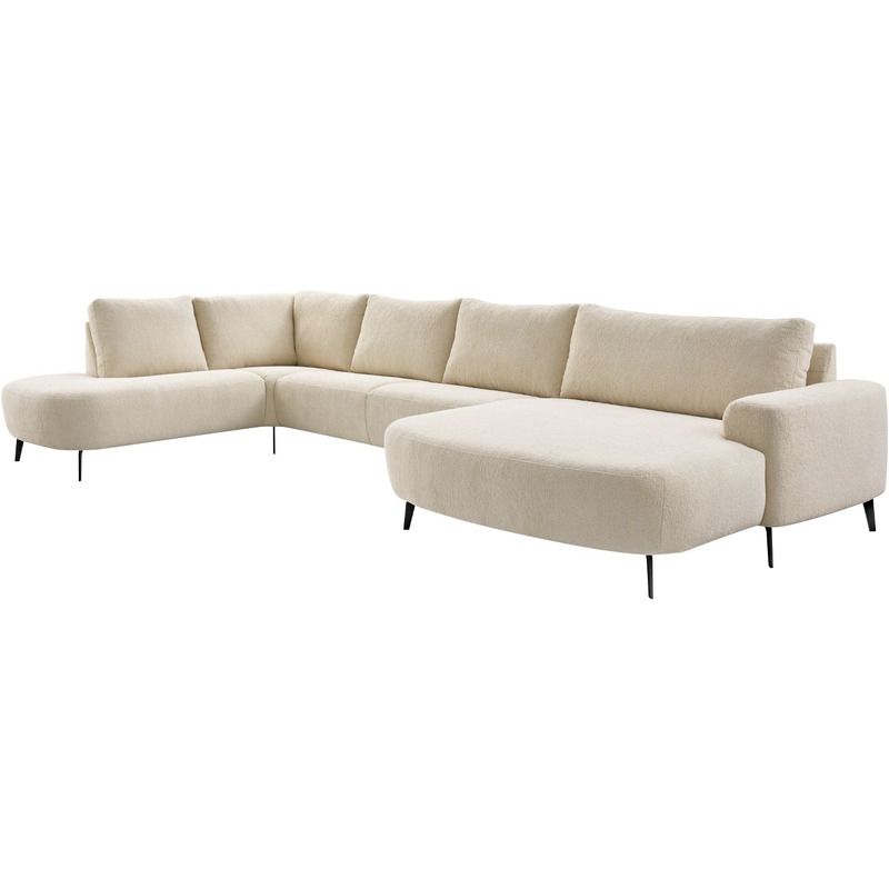 Hoekbank links Davanti HR-zitting beige