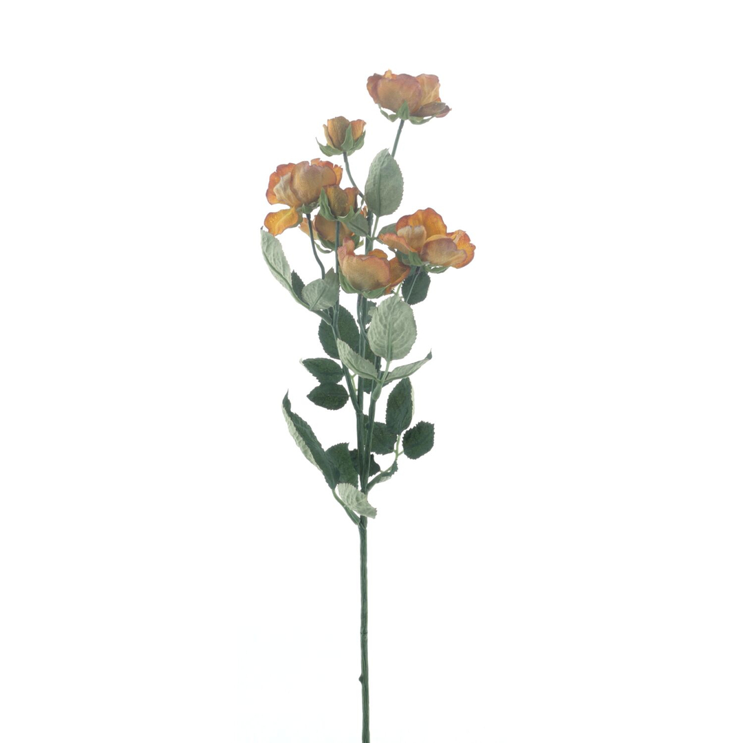 Kunstbloem Varenzo roos oranje