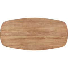 Salontafel Romaro teakhout 140x70 cm Deens ovaal mix rough