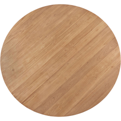 Eettafel Romaro teakhout 130 cm rond mix rough