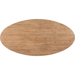 Eettafel Romaro teakhout 240x120 cm ovaal mix rough