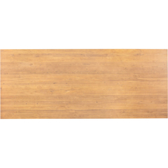 Eettafel Aska teak 240x100 cm rechthoekig naturel brushed