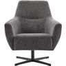 Draaifauteuil Gudo donkergrijs