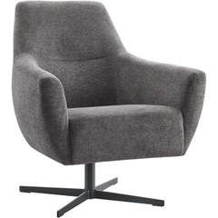 Draaifauteuil Gudo donkergrijs
