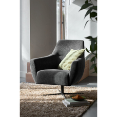 Draaifauteuil Gudo donkergrijs