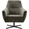 Draaifauteuil Gudo velvet donkergroen