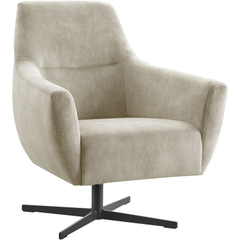 Draaifauteuil Gudo velvet beige