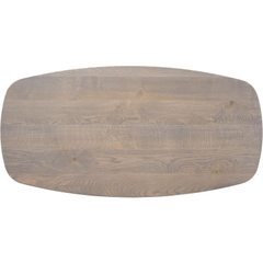 Salontafel Tavolo eikenhout 70x140 cm Deens ovaal grijs