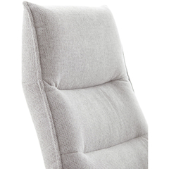 Relaxfauteuil Livo handmatig verstelbaar lichtgrijs