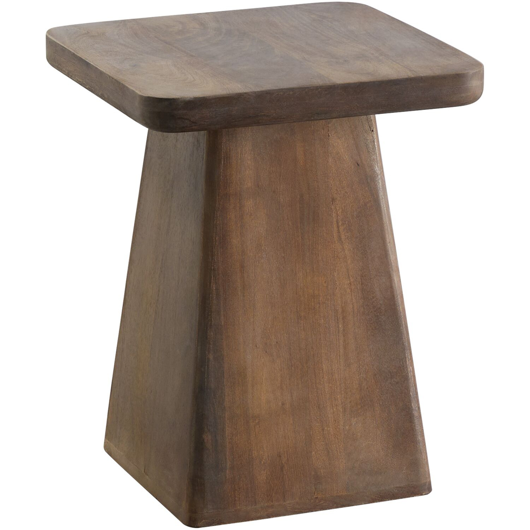 Bijzettafel Barru mangohout 40 cm vierkant