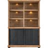 Boekenkast Ladonia 210x143x50 cm 2 schuifdeuren