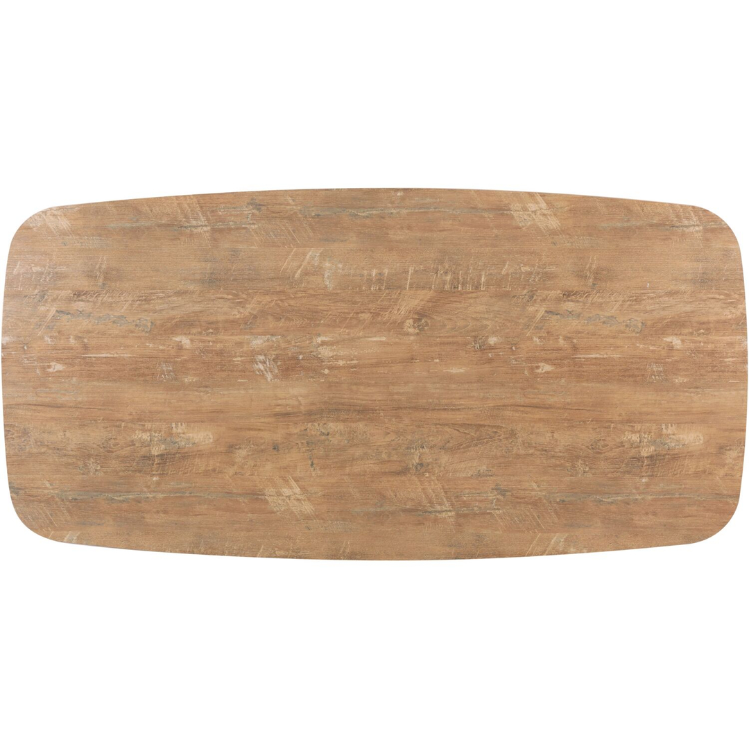 Eettafel Levado 200x100 cm orange teak Deens ovaal