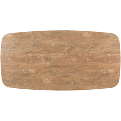 Eettafel Levado 200x100 cm orange teak Deens ovaal
