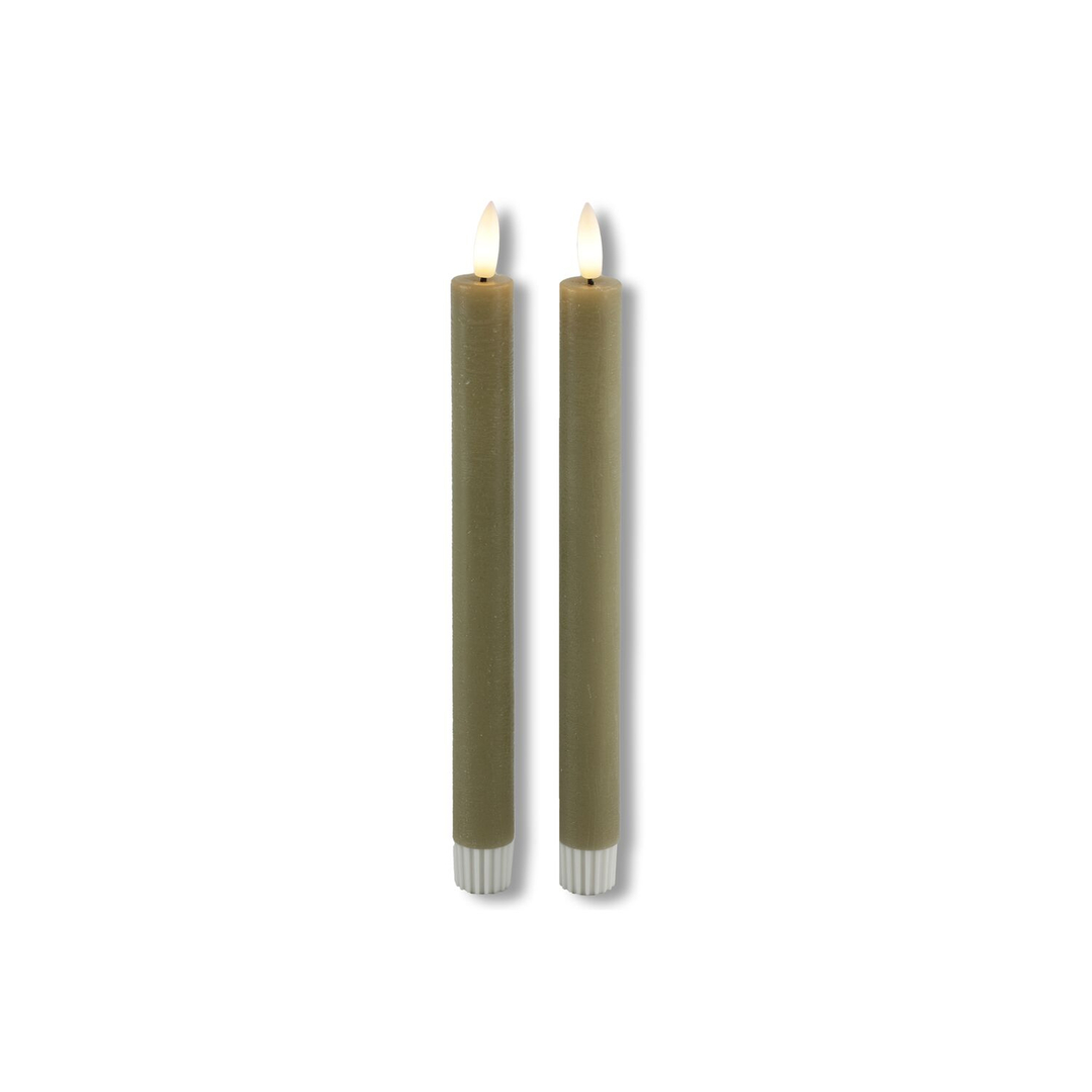 Dinerkaars Benevento LED large beige rond set van 2