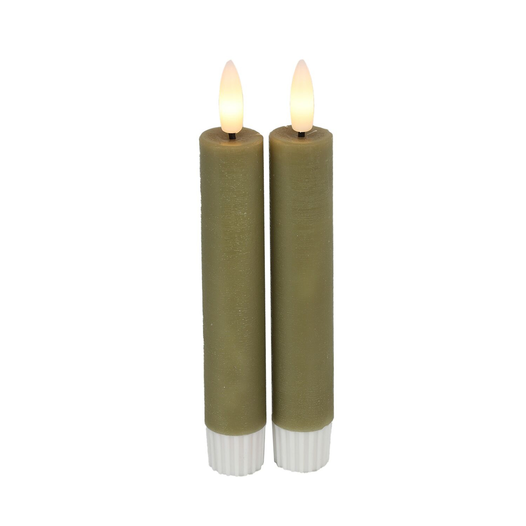 Dinerkaars Benevento LED small beige rond set van 2