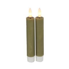 Dinerkaars Benevento LED small beige rond set van 2