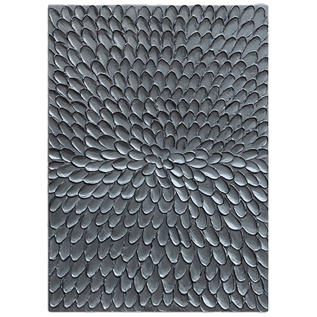 Wandornament Pictura 60x80 cm rechthoekig zilver