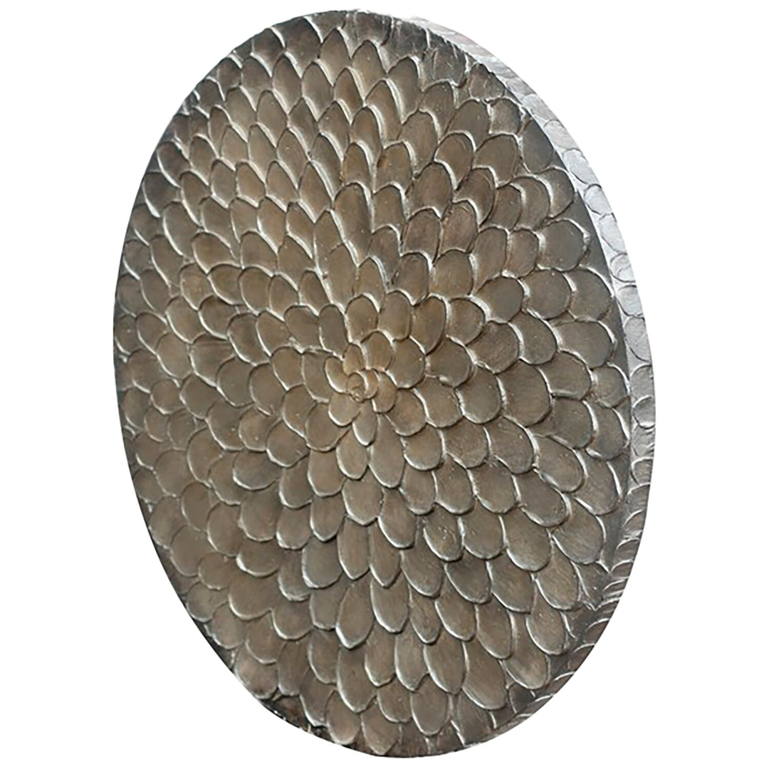 Wandornament Pictura 100 cm rond grijs